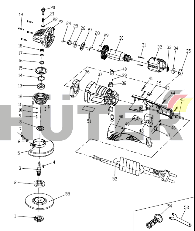 УШМ-1501400Э Вихрь (с KEY043) KEY 72/12/8