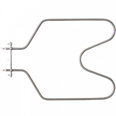 ТЭН духовки 1200W, ИТАТЭН, нерж, L275х350мм, 2 вершины, Ш-образный, нижний, Веста 220V