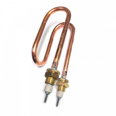 ТЭН 2500W, медь, М18, L160мм, межосевое расстояние 50мм, с гайкой, ф10, 220V