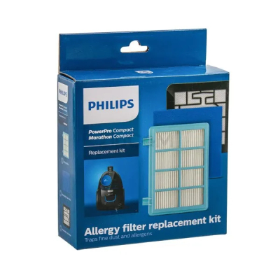 Комплект фильтров FC8010/01 мотора (HEPA + поролон) + выходной (HEPA) для пылесоса Philips