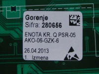 Модуль (плата управления) для стиральной машины Gorenje 280656