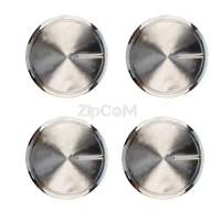 Комплект ручек (4шт) варочной поверхности с хромированной каймой. Белые. Универсальные